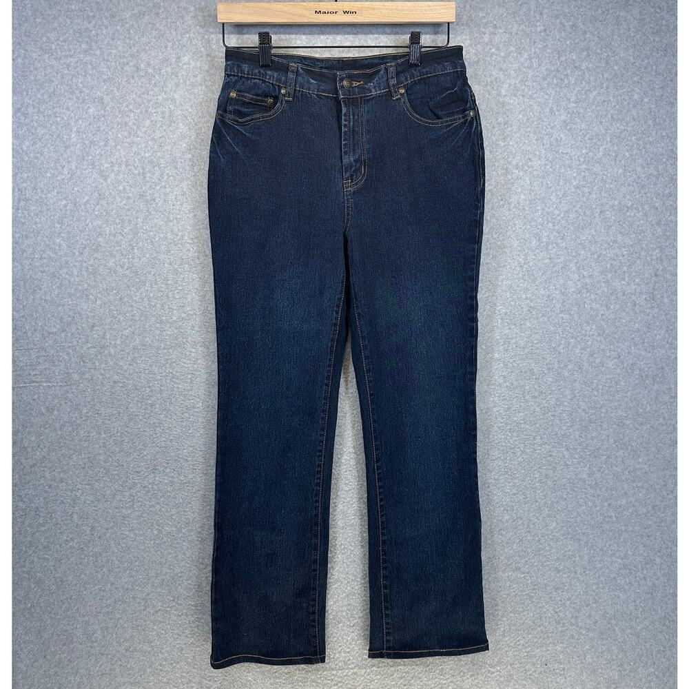 DG2 By Diane Gilman Jeans Womens Size 4 Ramie Blend Stretch Straight 5-Pocket